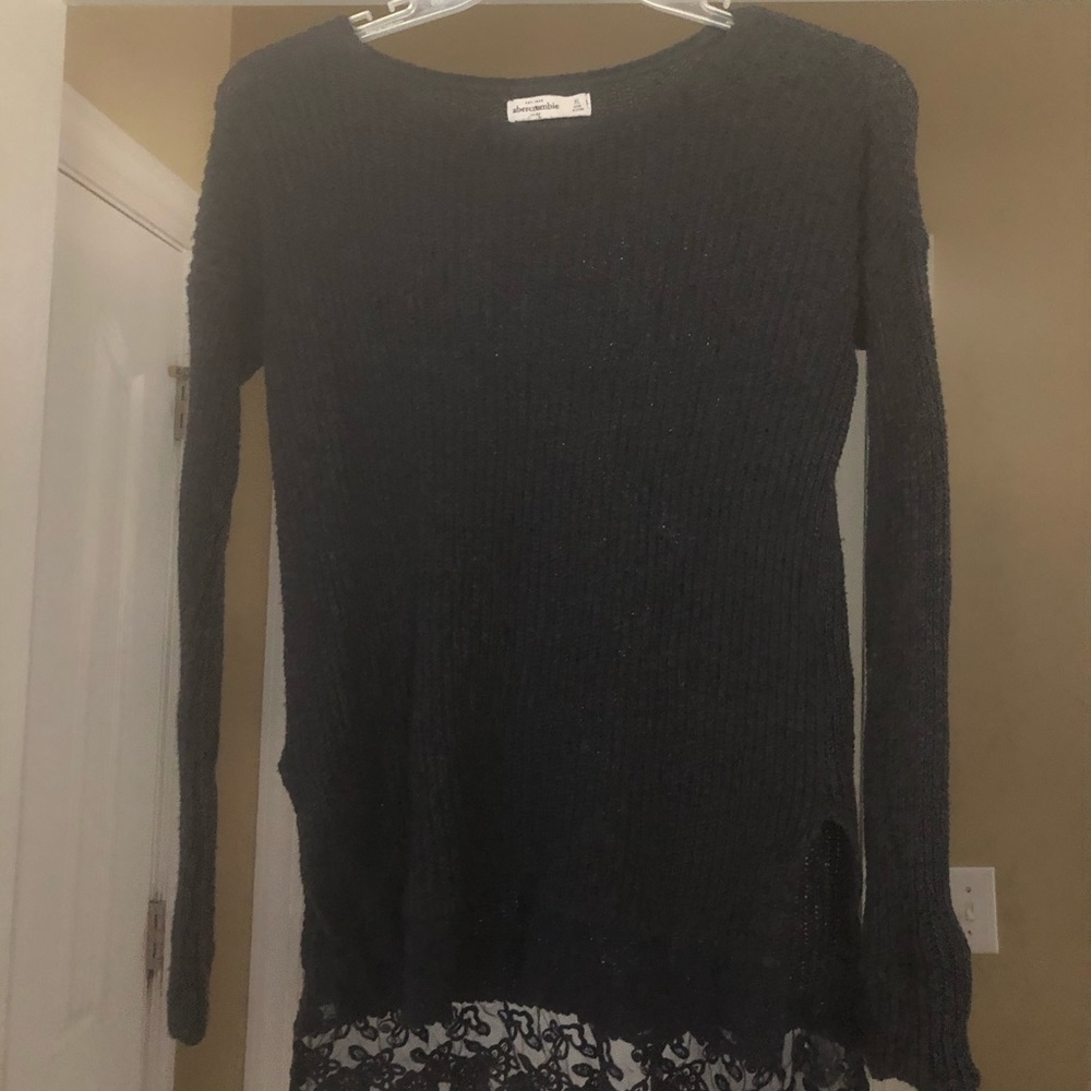 Long Sleeved Navy Sweater